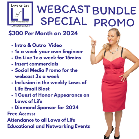 Laws of Life Webcast Bundle Package 2024 @ $300/month