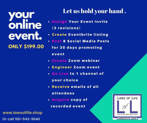 Your Online Event Package - $299.00