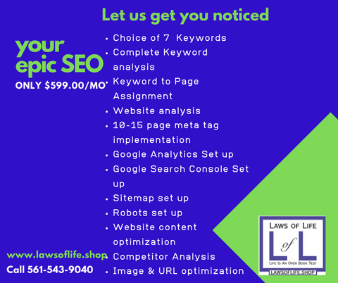 Your Epic SEO - $599.00/month